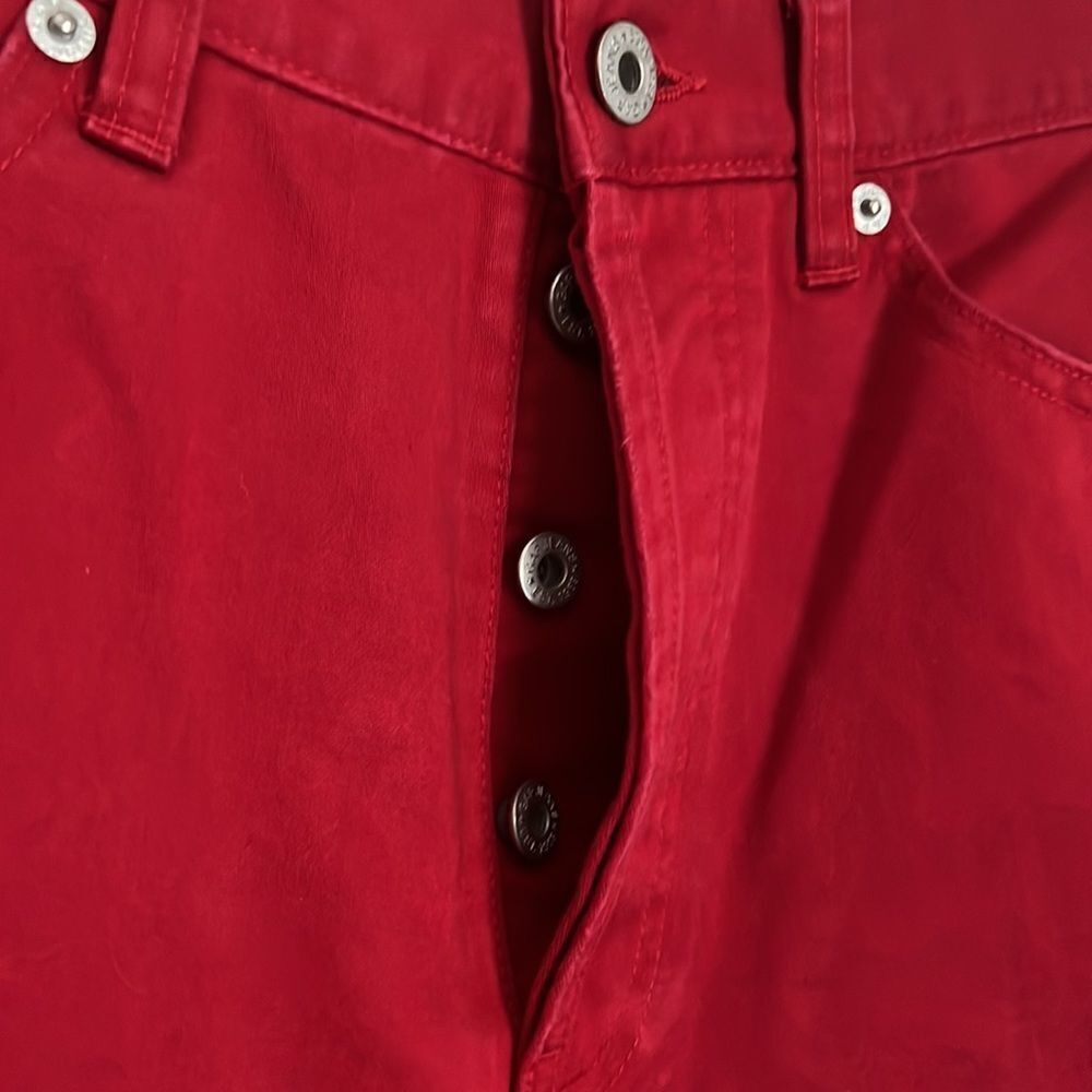 Gap Red High Rise Capris Size 6 - Picture 3 of 7